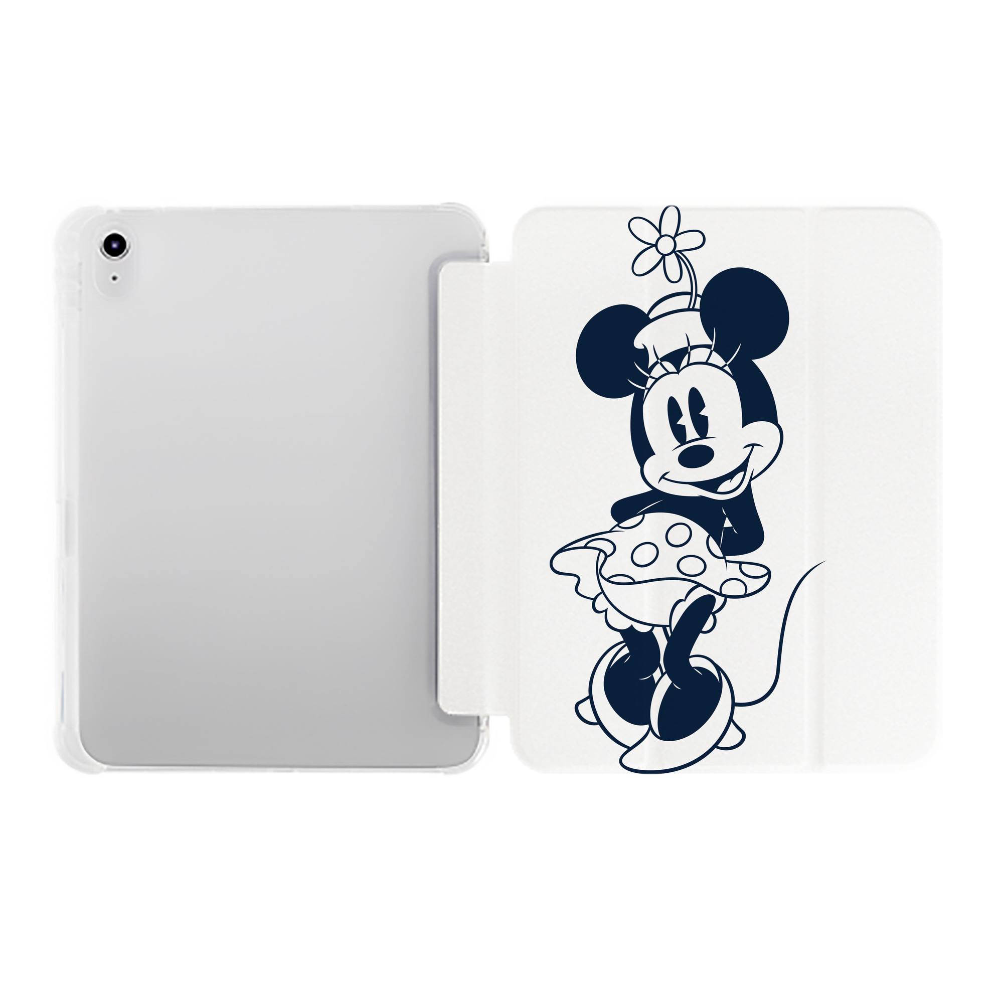 （画像用） ミッキーマウス Mickey Mouse IPad ケース ペン収納付き 三つ折りスタンド PUレザー×シリコン 対応機種9.5/10.5/10.9インチ